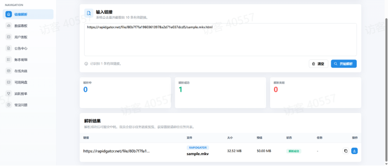 链接解析检查示意
